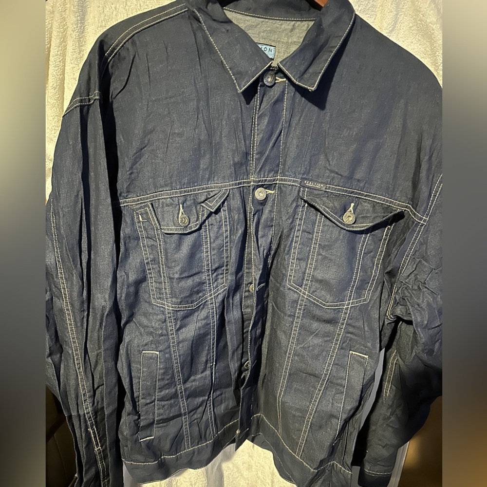 Kenneth Cole Reaction Faux denim jacket
